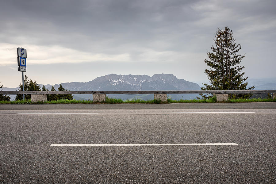 Empty road on mountain pass side view Photograph by Sergiy Trofimov Photography