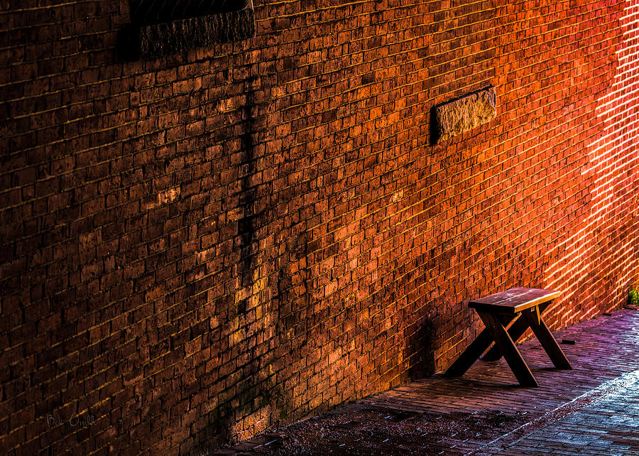 Brick Photograph - Empty Seat On A Hill by Bob Orsillo
