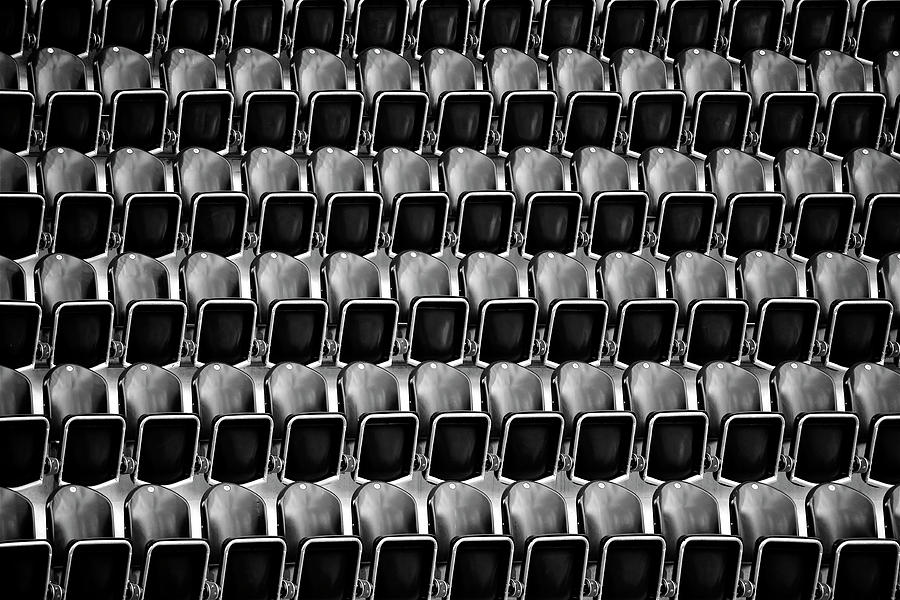 Abstract Photograph - Empty Seats by Bastian Kienitz