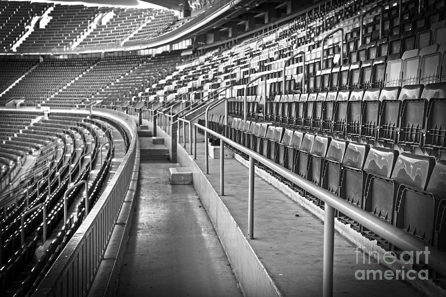 Empty soccer stadium Photograph by Michal Bednarek