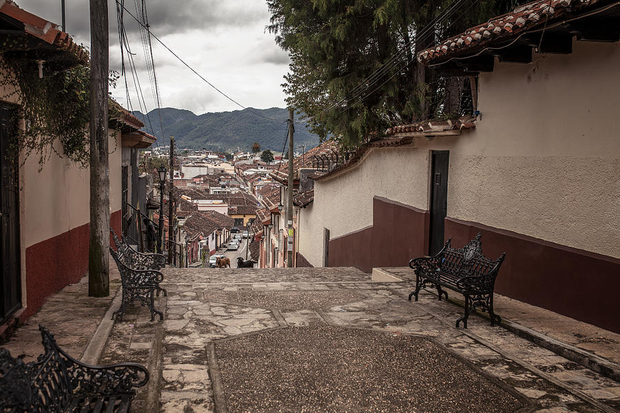 Empty street of San Cristobal de las Casas Photograph by ©fitopardo.com