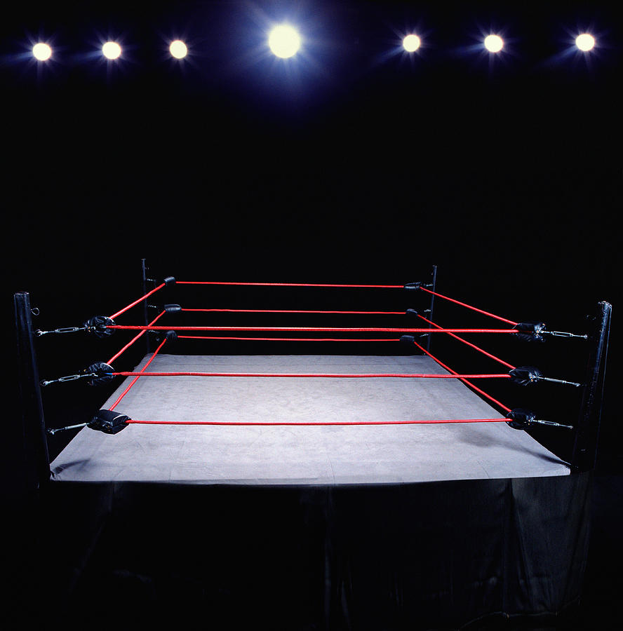 Empty wrestling ring Photograph by John Eder