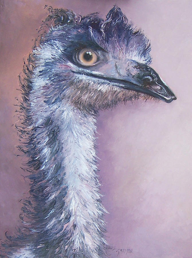Emu by Jan Matson Painting by Jan Matson