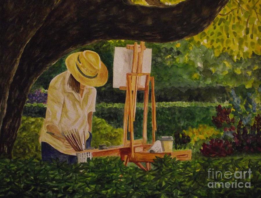 Plein Air in the Park Painting by Michelle Welles
