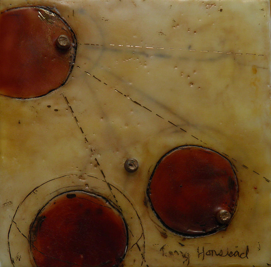 Abstract Painting - Encaustic #2 by Terry Honstead