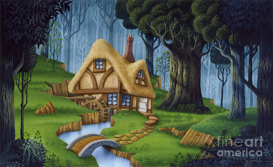 Enchanted Cottage Painting by Phil Wilson
