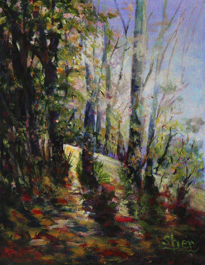 Enchanted forest Painting by Sher Nasser