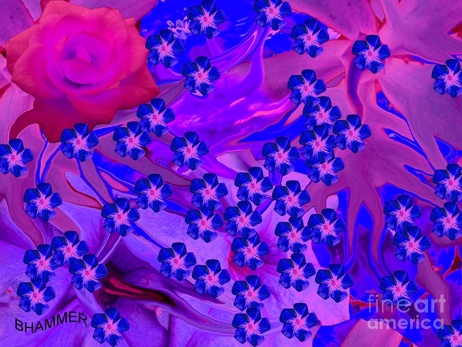 Flower Digital Art - Enchanted Garden by Bobby Hammerstone