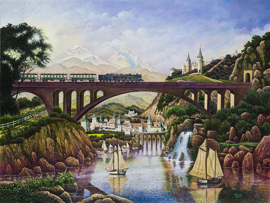 Castle Painting - Enchanted Kingdom by Michael Frank