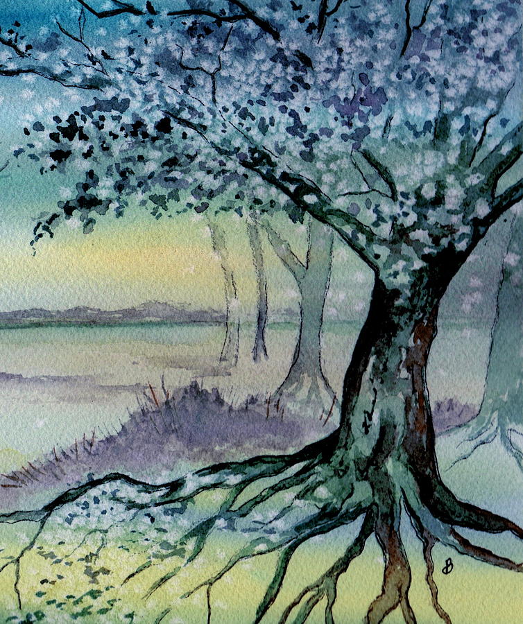 Enchanted Tree Painting by Brenda Owen
