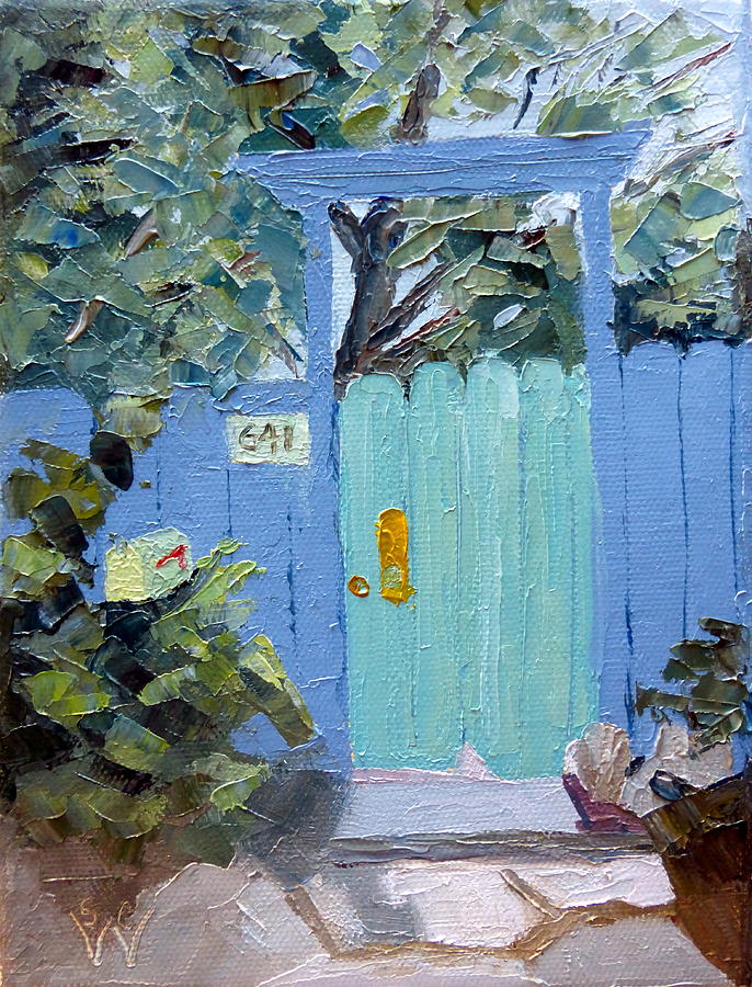 Encinitas Gate Painting by Susan Woodward