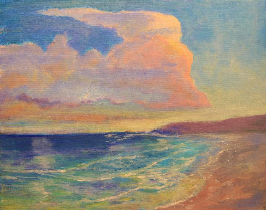 Beach Painting - Encinitas Sunrise by Jim Noel