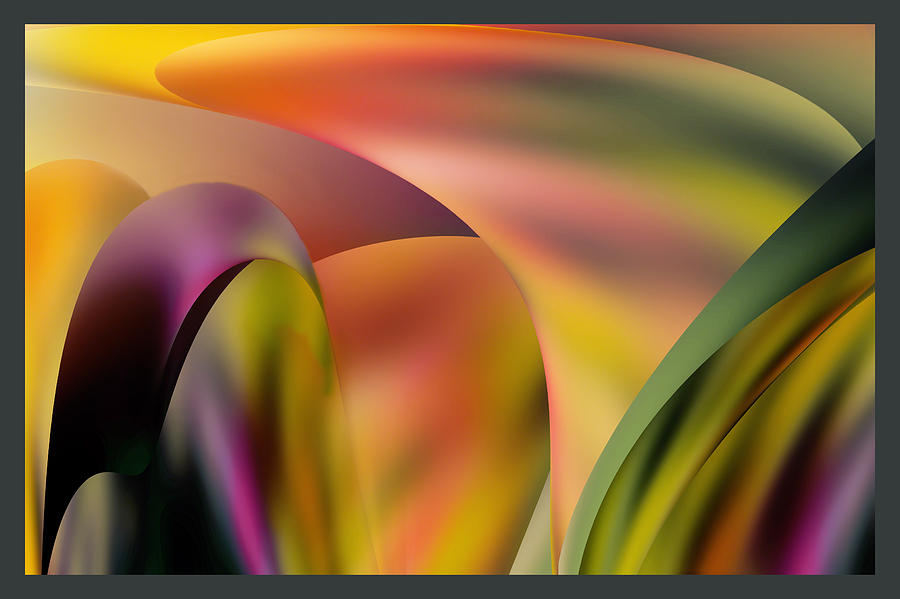 Abstract Digital Art - Encounter by Diane Dugas