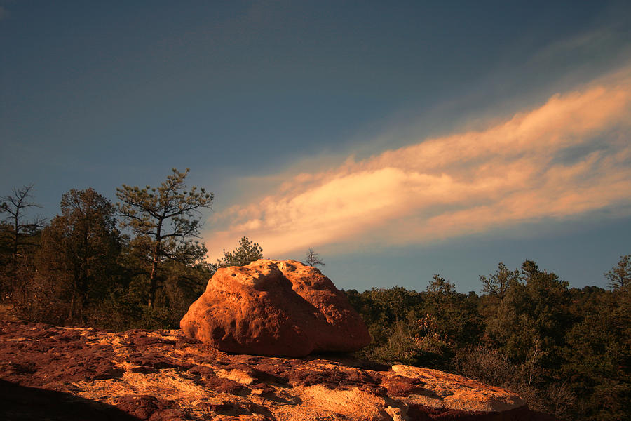 End of a day at Garden of the Gods Photograph by Toni Hopper