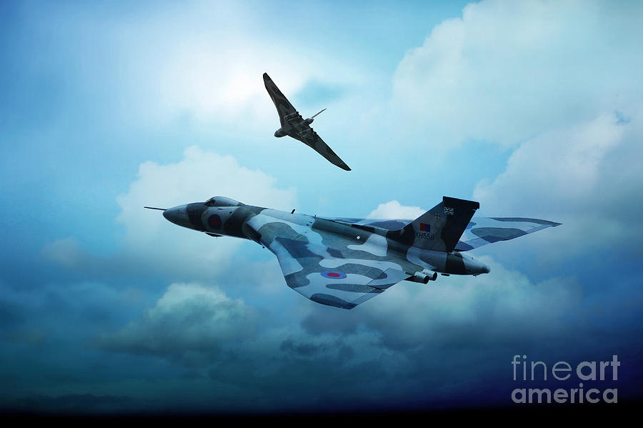 Vulcan Bomber Digital Art - End of an Era by Airpower Art