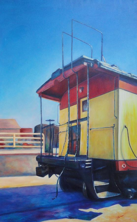 Caboose Painting - End of An Era by Shannon Grissom