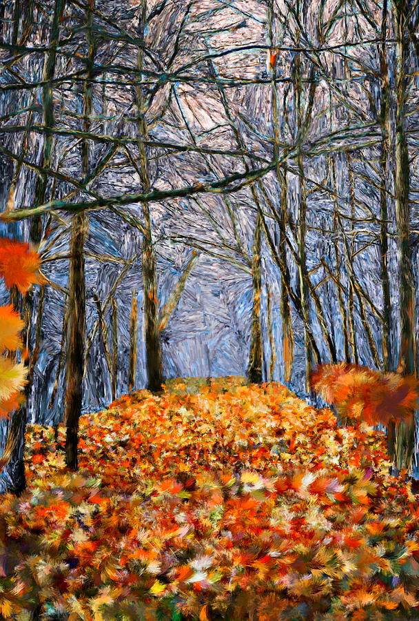 End of Autumn Painting by Bruce Nutting