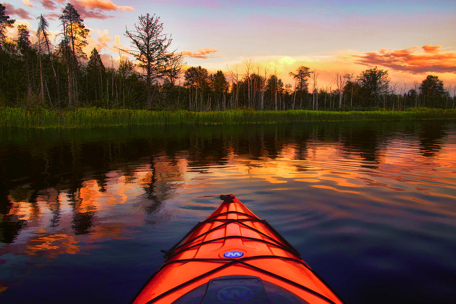 Kayak Photograph - End Of Day by Ray Still Kayak Photograph - End Of Day by Ray Still
