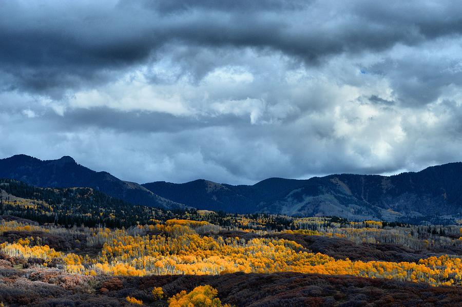 Mountain Photograph - End of Fall by Jacqui Binford-Bell