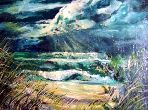 End of Storm Painting by Patricia Trudeau