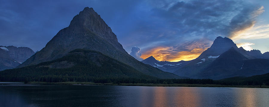 Glacier National Park Photograph - End of the Day by Andrew Soundarajan