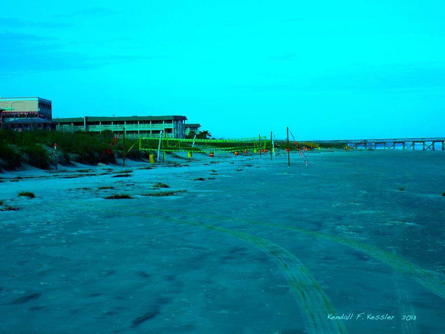 End of the Day at Isle of Palms Photograph by Kendall Kessler