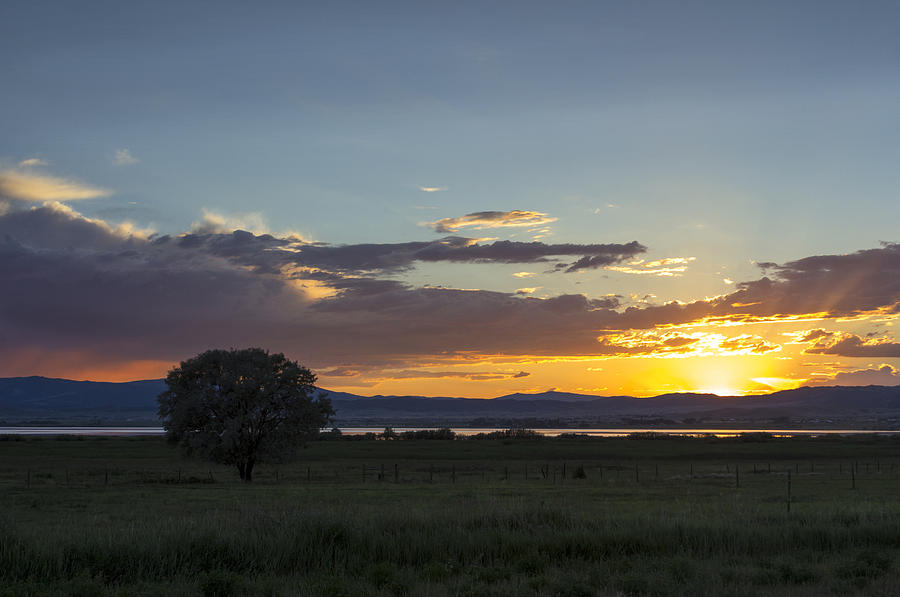 Sunset Photograph - End of the Day at Lake Helena by Dana Moyer