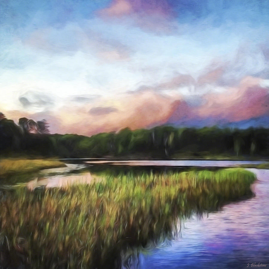 End of the Day - Landscape Art Painting by Jordan Blackstone
