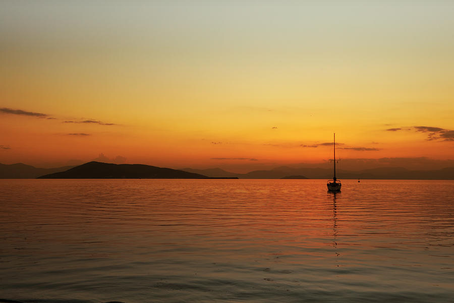 Greek Photograph - End of the day by Paul Cowan