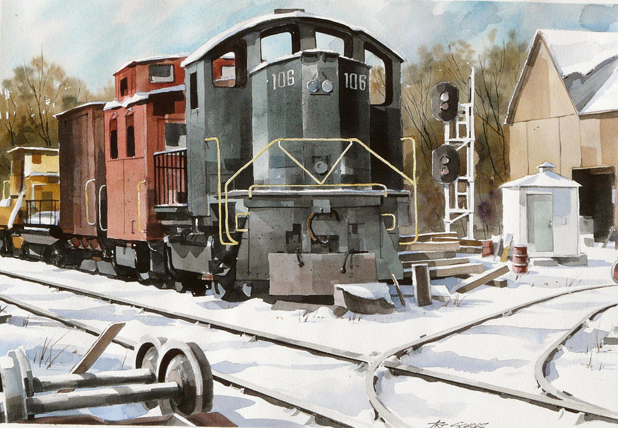 End Of The Line Painting by Art Scholz