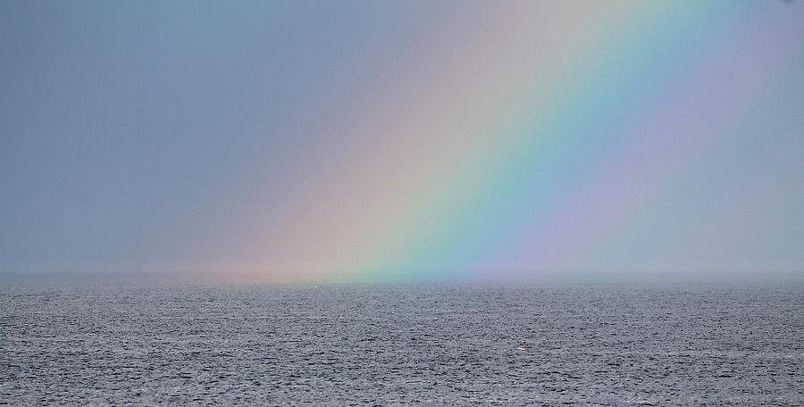 End of the Rainbow Photograph by Michael Saunders