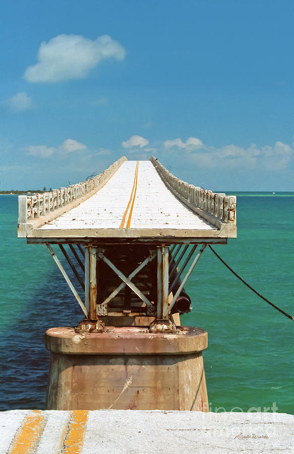 Landscape Photograph - End of the Road Florida Keys 1985 by Michelle Constantine