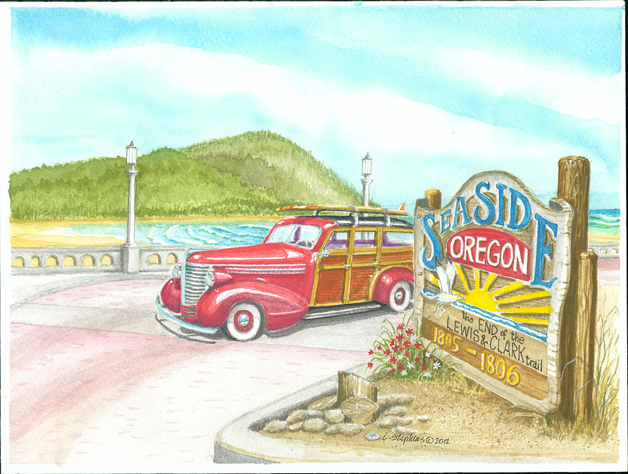 Beach Painting - End of the Trail by Larry Stephens