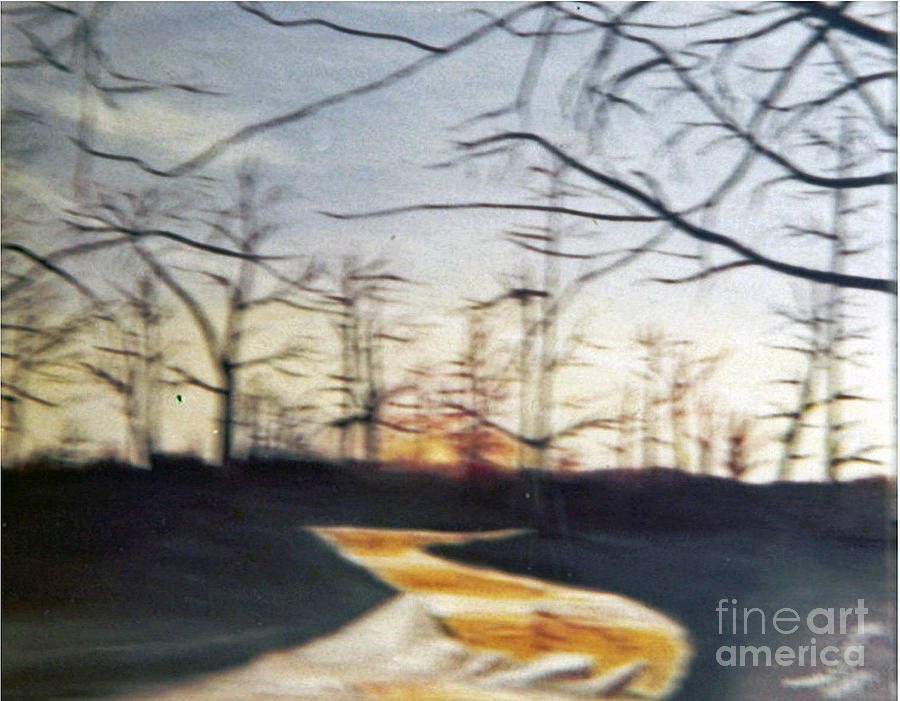 Winter Painting - End of the Year by Michael Anthony Edwards