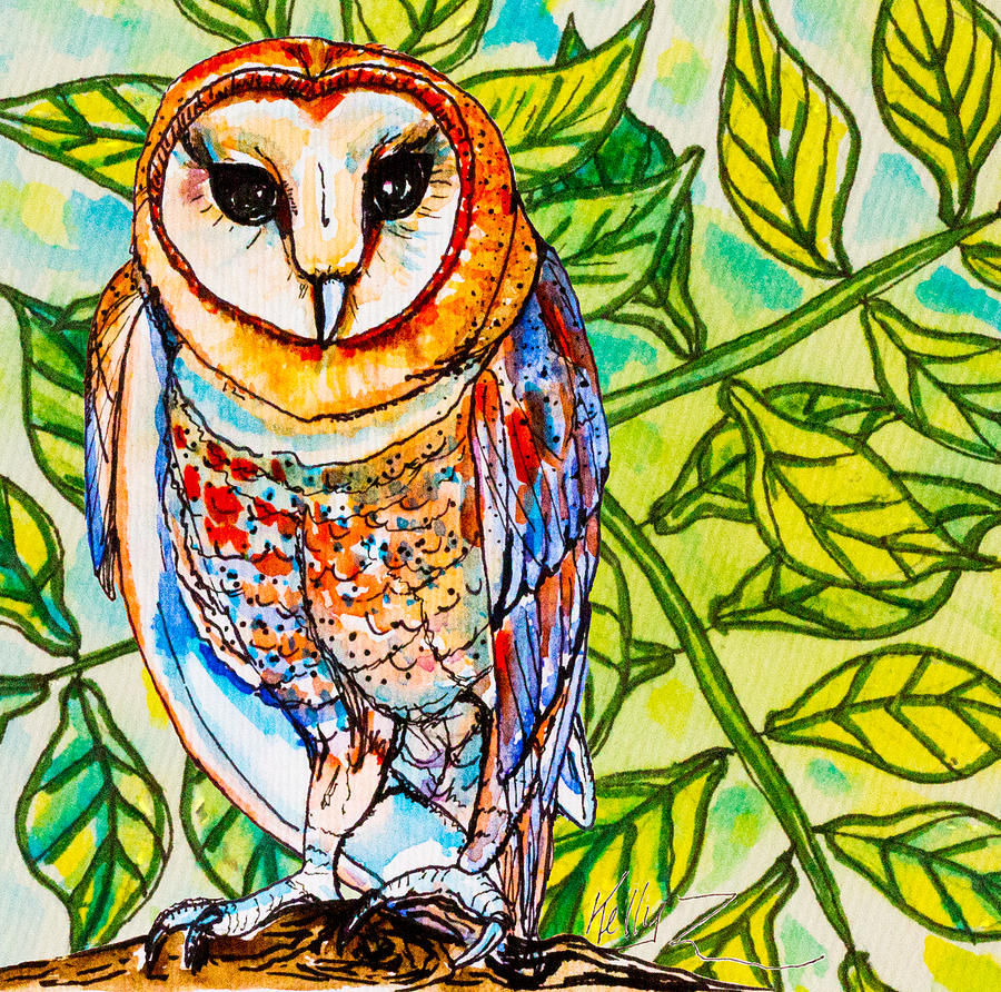 Endangered Barn Owl Painting by Kelly Smith