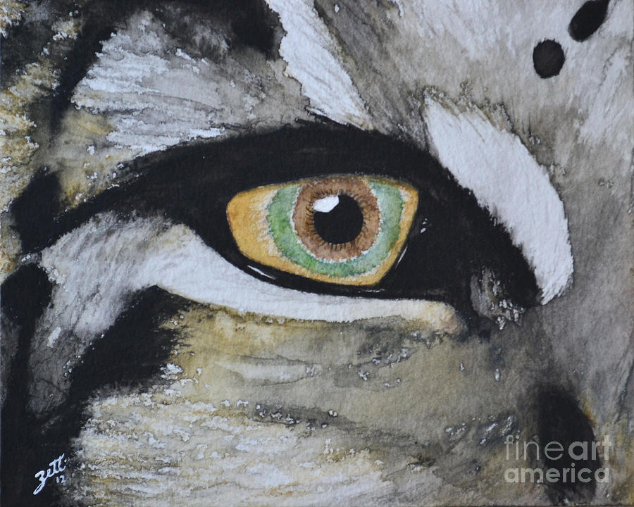 Endangered eye I Painting by Suzette Kallen