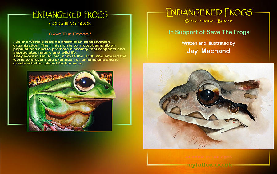Frog Painting - Endangered  Frogs by Hartmut Jager