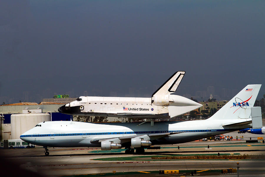 Endeavor and NASA 747 Taxi after Final Landing Photograph by Denise Dube