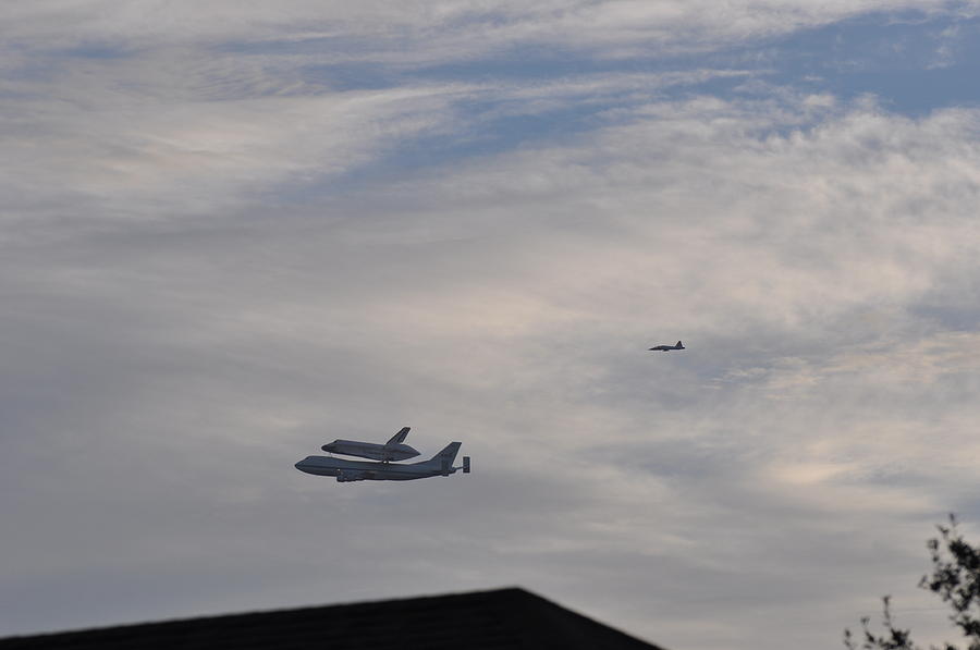 Space Shuttle Photograph - Endeavor Morning Flyover 11 by Russell Libonati