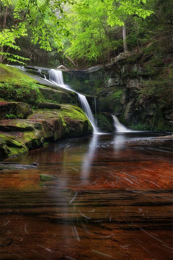 Clear Water Photograph - Enders Falls Portrait by Bill Wakeley