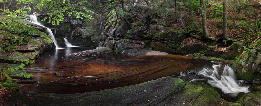Waterfall Photograph - Enders State Forest Panorama by Bill Wakeley