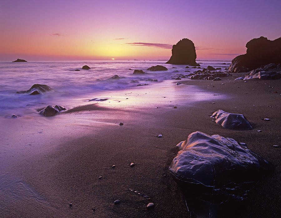 Enderts Beach At Sunset Photograph by Tim Fitzharris