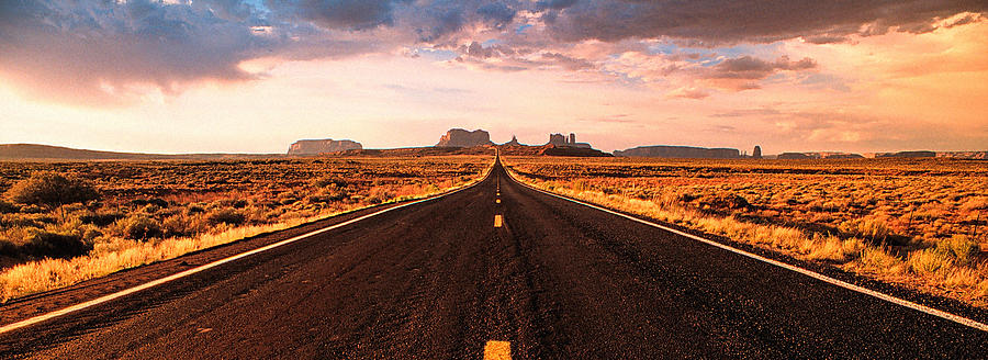 Endless Road To Monument Valley Photograph