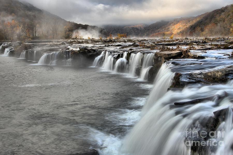 Endless Streams Over Sandstone Falls Photograph by Adam Jewell