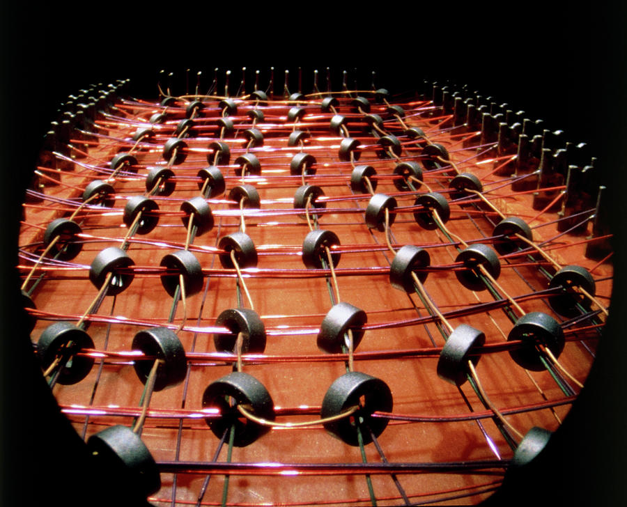 Endoscope View Of The Magnetic Core Memory Array Photograph by Alfred Pasieka/science Photo Library