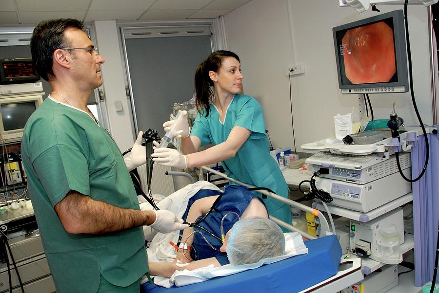 Endoscopy Examination Photograph by Aj Photo/science Photo Library