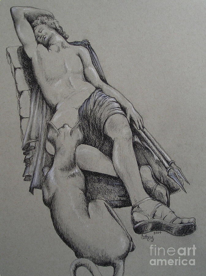 Endymion Drawing by Catherine Howley