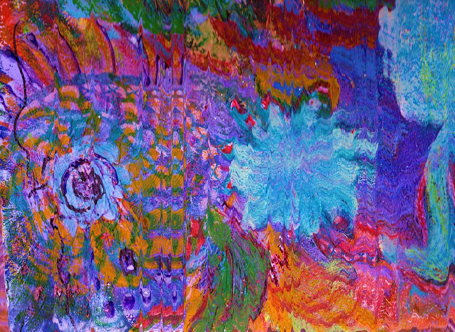 Flowers Still Life Painting - Energy Burst II by Anne-Elizabeth Whiteway