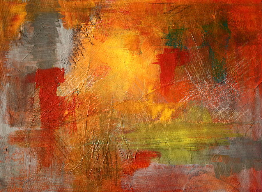 Energy Burst Painting by Nancy Merkle