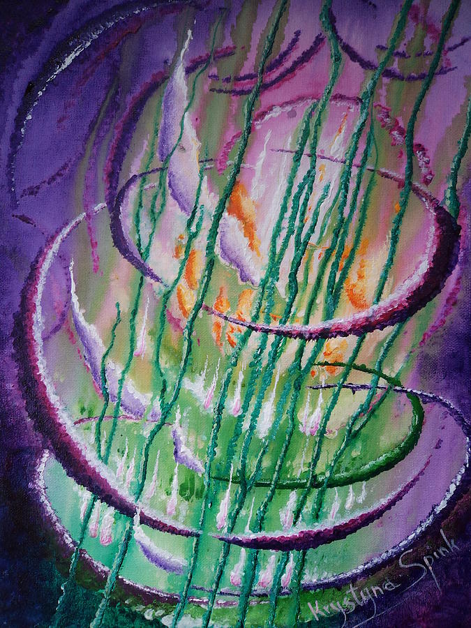 Energy Flow Painting by Krystyna Spink